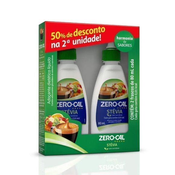 Adoc Zero Cal Stevia Kit com 2