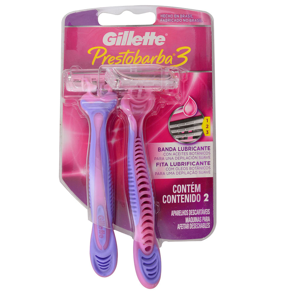 Prestobarba Gillette 3 Feminino com 2